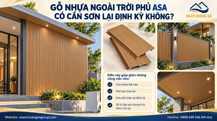 Gỗ Nhựa Ngoài Trời Phủ ASA Có Cần Sơn Lại Định Kỳ Không?