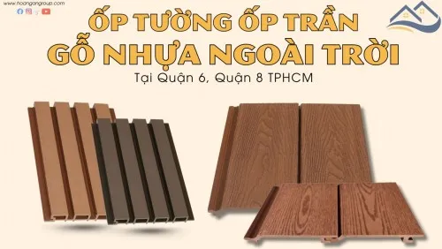 Gỗ Nhựa Ốp Tường Ốp Trần Ngoài Trời Tại Quận 6, Quận 8 TPHCM