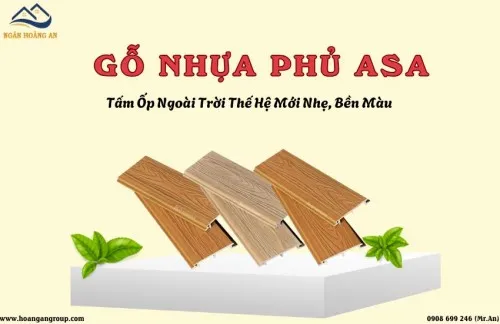 Gỗ Nhựa Phủ ASA – Tấm Ốp Ngoài Trời Thế Hệ Mới Nhẹ, Bền Màu