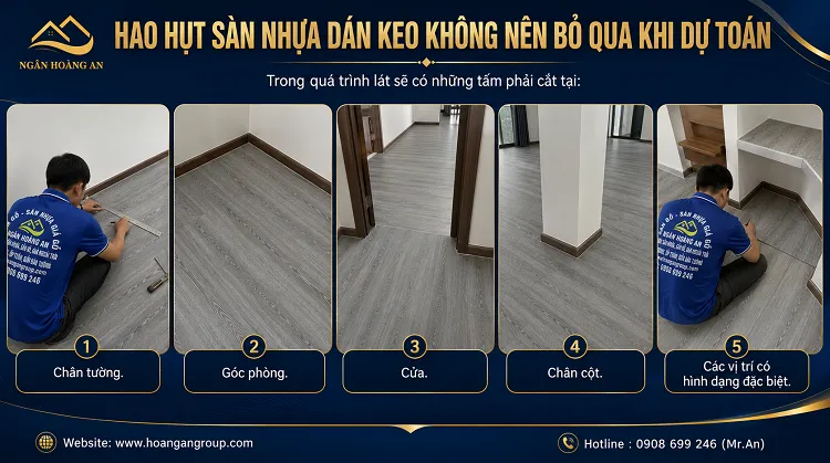 Hao Hụt Sàn Nhựa Dán Keo Không Nên Bỏ Qua Khi Dự Toán Hao Hụt Sàn Nhựa Dán Keo Không Nên Bỏ Qua Khi Dự Toán