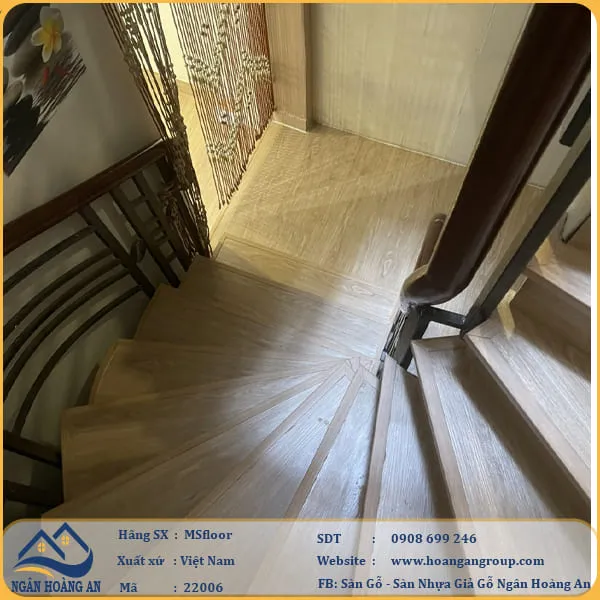 Cải Thiện Cầu Thang Bằng Sàn Nhựa Dán Keo Msfloor Tại Q1 TPHCM Cải Thiện Cầu Thang Bằng Sàn Nhựa Dán Keo Msfloor Tại Q1 TPHCM