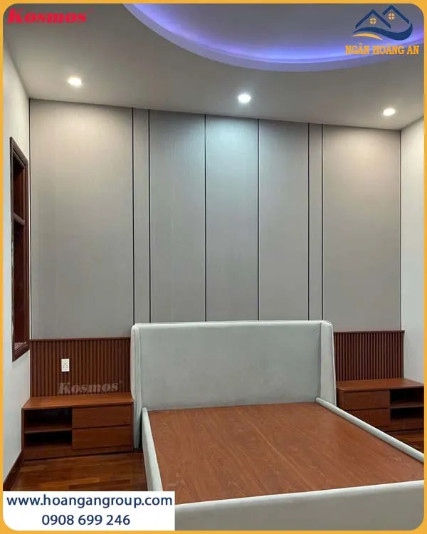 Hình Ảnh Vách Đầu Giường Ốp Tấm Than Tre Đẹp
