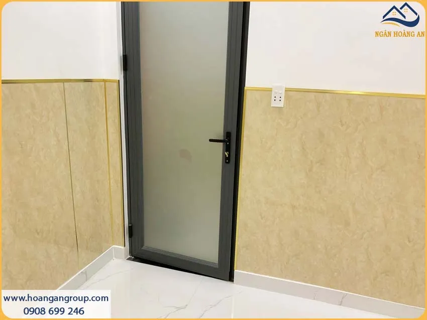 Công Trình Ốp Tường Lamri PVC Giả Đá Cho Phòng Ngủ Hiện Đại