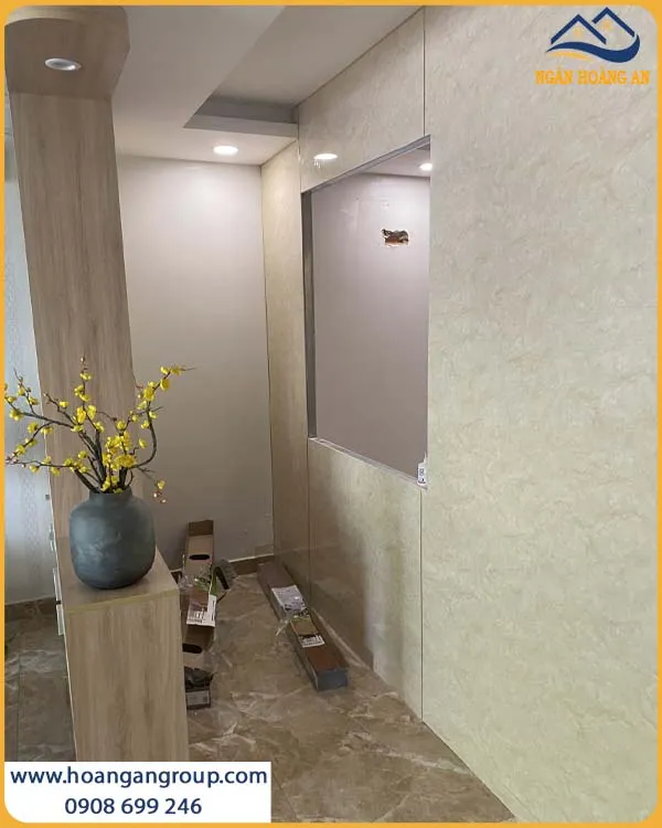 Công Trình Ốp Tường PVC Giả Đá Cho Toàn Bộ Nhà Ở