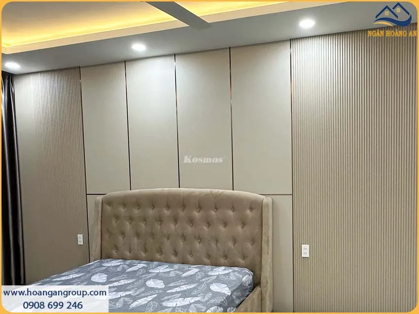 Hình Ảnh Vách Tường Phòng Ngủ Trang Trí Bằng Than Tre