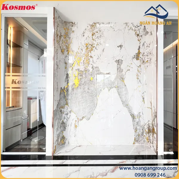 Tấm Ốp Đa Năng Sợi Than Tre Dát Vàng Kosmos