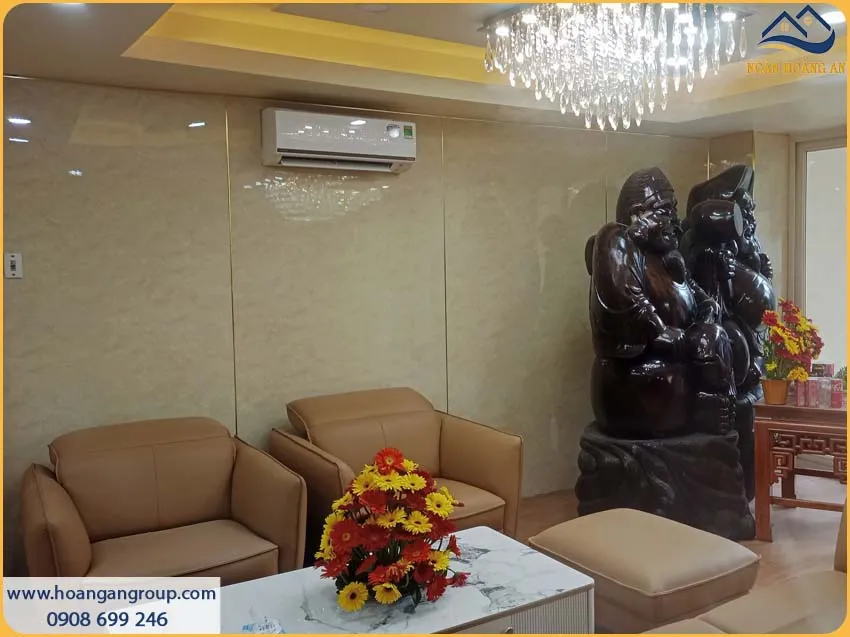 Mẫu Tường PVC Giả Đá Tạo Điểm Nhấn Cho Công Ty
