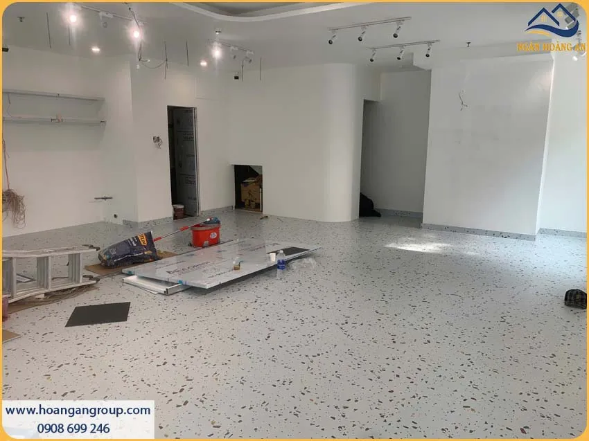 Lót Sàn Nhựa Dán Keo Giả Đá Cho Shop Thời Trang