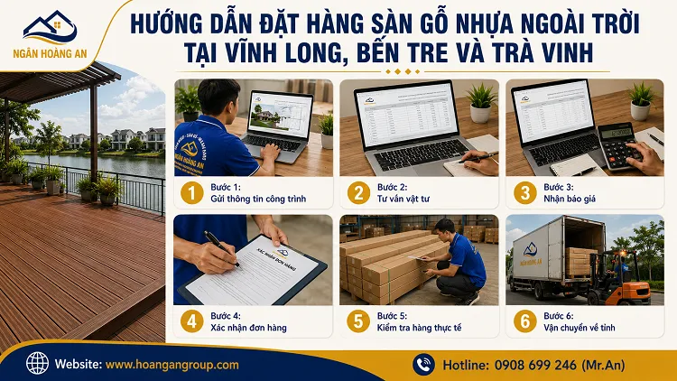 Hướng Dẫn Đặt Hàng Sàn Gỗ Nhựa Ngoài Trời Tại Vĩnh Long, Bến Tre Và Trà Vinh