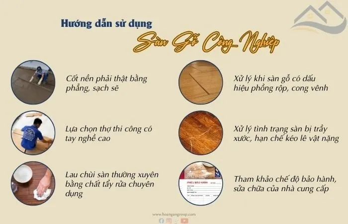 Hướng Dẫn Sử Dụng Sàn Gỗ Công Nghiệp
