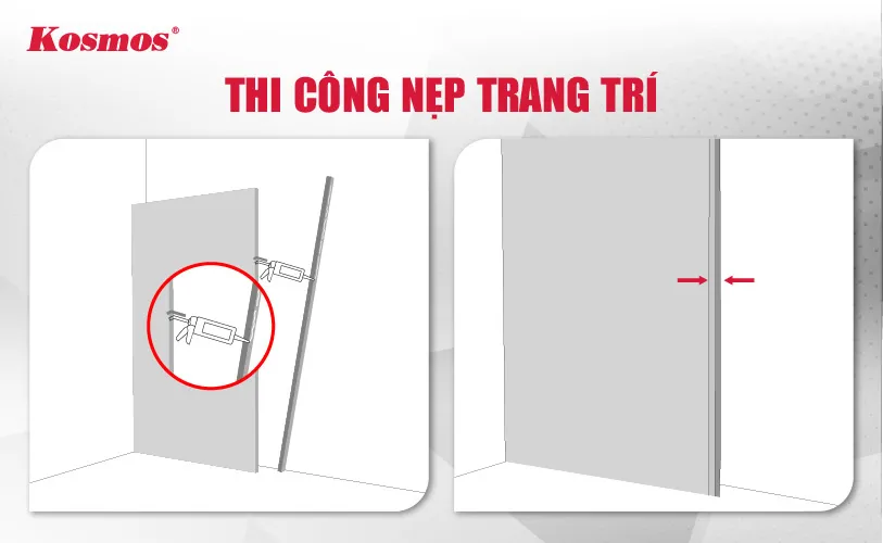 Thi Công Nẹp Của Tấm Ốp Đa Năng Sợi Than Tre