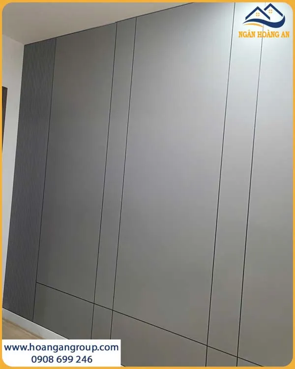 Tường Phòng Khách Với Tấm Than Tre iWood SS-9
