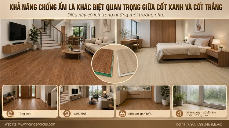 Khả Năng Chống Ẩm Là Khác Biệt Quan Trọng Giữa Cốt Xanh Và Cốt Trắng Khả Năng Chống Ẩm Là Khác Biệt Quan Trọng Giữa Cốt Xanh Và Cốt Trắng