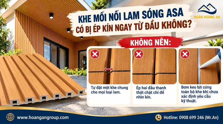Khe Mối Nối Lam Sóng ASA Có Bị Ép Kín Ngay Từ Đầu Không?