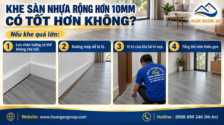 Khe Sàn Nhựa Rộng Hơn 10mm Có Tốt Hơn Không?