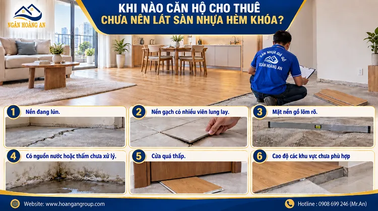 Khi Nào Căn Hộ Cho Thuê Chưa Nên Lát Sàn Nhựa Hèm Khóa?