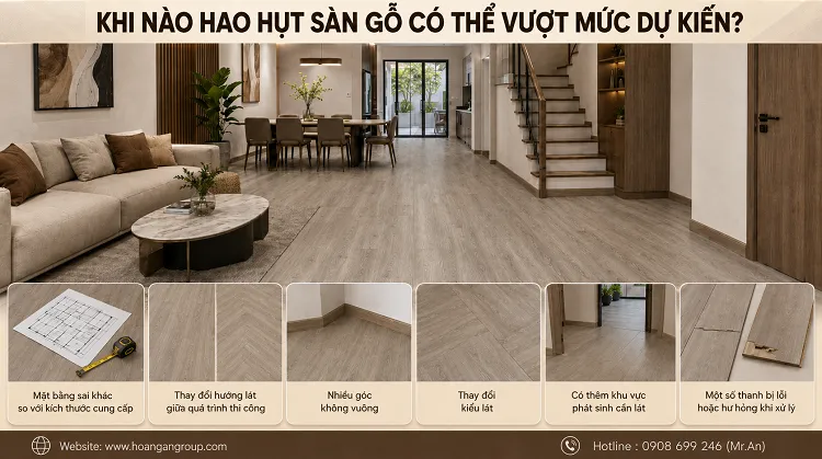 Khi Nào Hao Hụt Sàn Gỗ Có Thể Vượt Mức Dự Kiến?