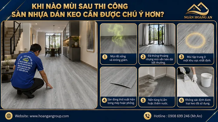 Khi Nào Mùi Sau Thi Công Sàn Nhựa Dán Keo Cần Được Chú Ý Hơn? Khi Nào Mùi Sau Thi Công Sàn Nhựa Dán Keo Cần Được Chú Ý Hơn?