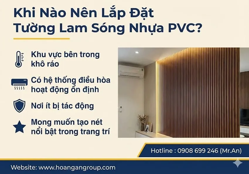 Khi Nào Nên Lắp Đặt Tường Lam Sóng Nhựa PVC? Khi Nào Nên Lắp Đặt Tường Lam Sóng Nhựa PVC?