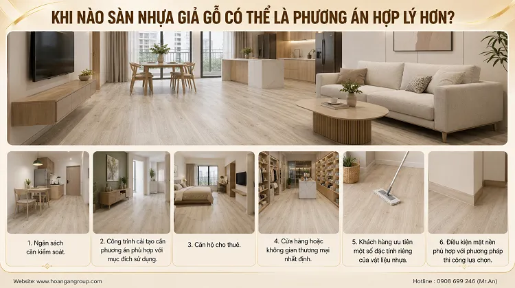Khi Nào Sàn Nhựa Giả Gỗ Có Thể Là Phương Án Hợp Lý Hơn? Khi Nào Sàn Nhựa Giả Gỗ Có Thể Là Phương Án Hợp Lý Hơn?