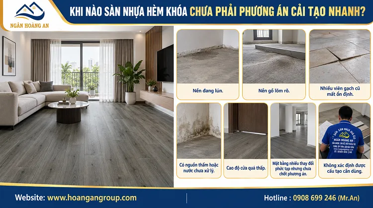 Khi Nào Sàn Nhựa Hèm Khóa Chưa Phải Phương Án Cải Tạo Nhanh? Khi Nào Sàn Nhựa Hèm Khóa Chưa Phải Phương Án Cải Tạo Nhanh?