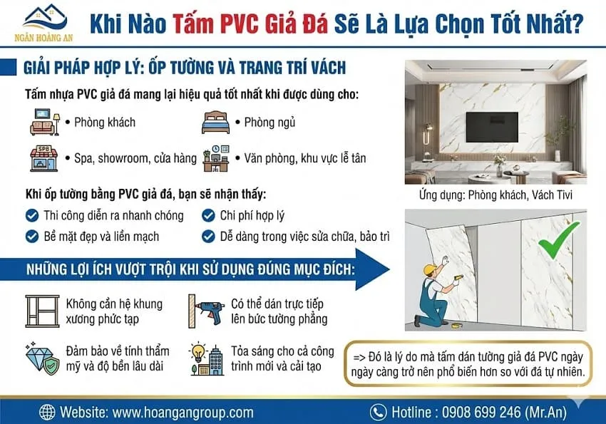 Khi Nào Tấm PVC Giả Đá Sẽ Là Lựa Chọn Tốt Nhất?