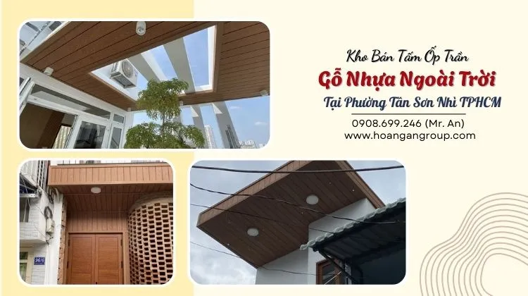 Kho Bán Tấm Ốp Trần Gỗ Nhựa Ngoài Trời Tại Phường Tân Sơn Nhì TPHCM