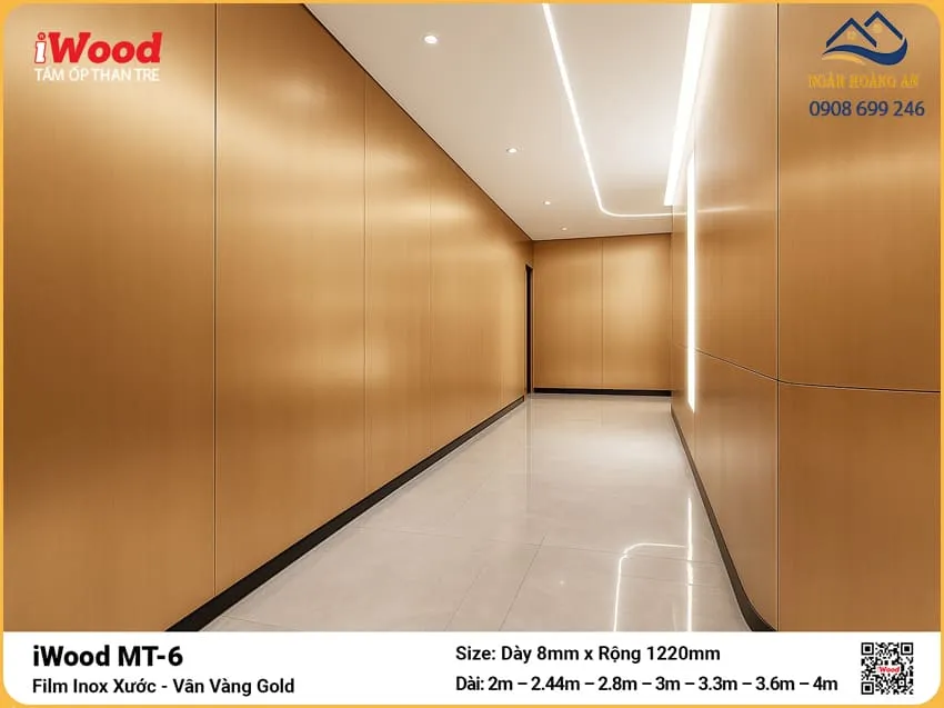 Kho Bán Tấm Than Tre MT-6 Màu Vàng Gold Kho Bán Tấm Than Tre MT-6 Màu Vàng Gold