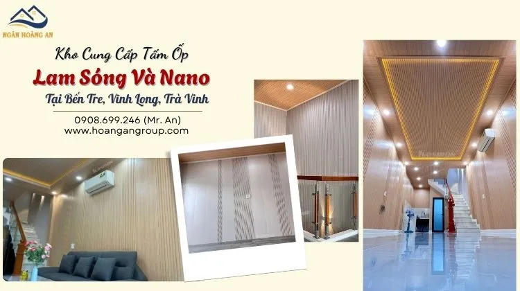Kho Cung Cấp Tấm Ốp Lam Sóng Và Nano Tại Bến Tre, Vĩnh Long, Trà Vinh
