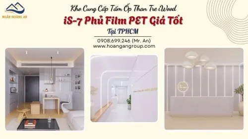Kho Cung Cấp Tấm Ốp Than Tre iWood iS-7 Phủ Film PET Giá Tốt Tại TPHCM