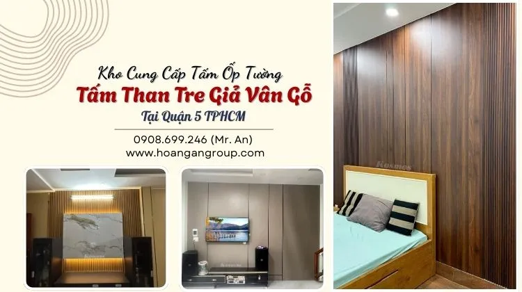Kho Cung Cấp Tấm Ốp Tường Tấm Than Tre Giả Vân Gỗ