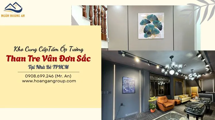 Kho Cung CấpTấm Ốp Tường Than Tre Vân Đơn Sắc