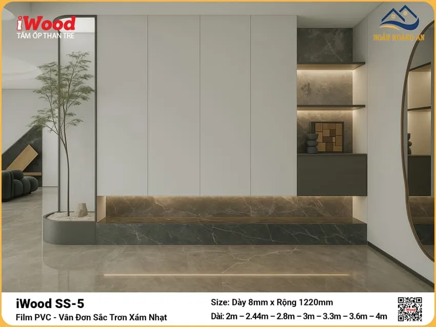 Kho Ngân Hoàng An Bán Tấm Ốp Than Tre iWood SS-5