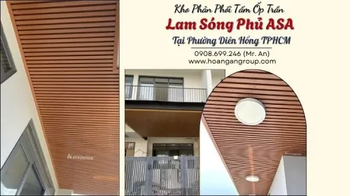 Kho Phân Phối Tấm Ốp Trần Lam Sóng Phủ ASA Tại Phường Diên Hồng TPHCM