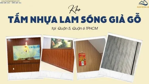 Kho Tấm Nhựa Ốp Tường Lam Sóng Giả Gỗ Tại Quận 5, Quận 6 TPHCM