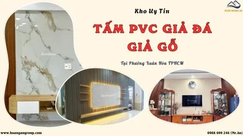 Kho Tấm Nhựa PVC Giả Đá, Giả Gỗ Uy Tín Tại Phường Xuân Hòa TPHCM