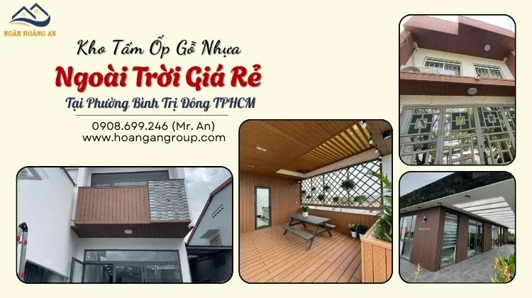 Kho Tấm Ốp Gỗ Nhựa Ngoài Trời Giá Rẻ Tại Phường Bình Trị Đông TPHCM