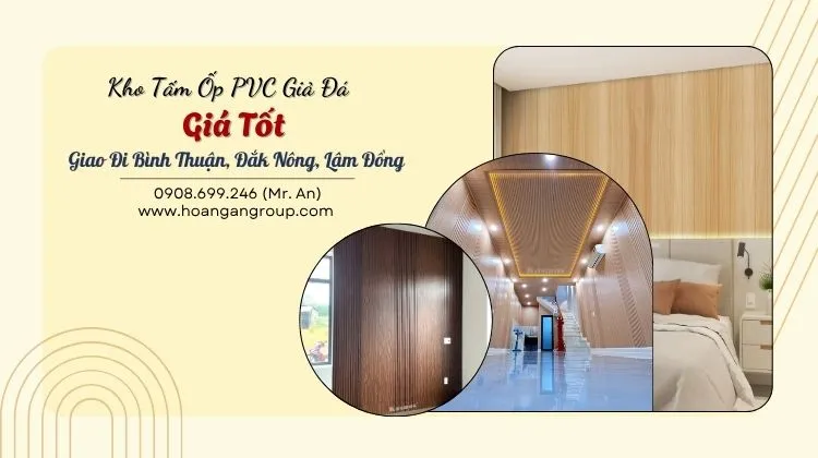 Kho Tấm Ốp PVC Giả Đá Giá Tốt Giao Đi Bình Thuận, Đắk Nông, Lâm Đồng