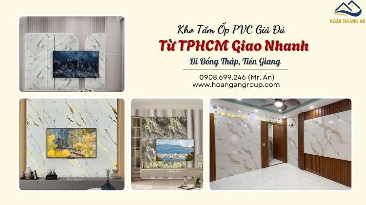 Kho Tấm Ốp PVC Giả Đá Từ TPHCM Giao Nhanh Đi Đồng Tháp, Tiền Giang