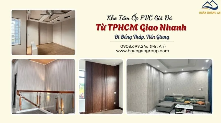 Kho Tấm Ốp PVC Giả Đá Từ TPHCM Giao Nhanh Đi Đồng Tháp, Tiền Giang