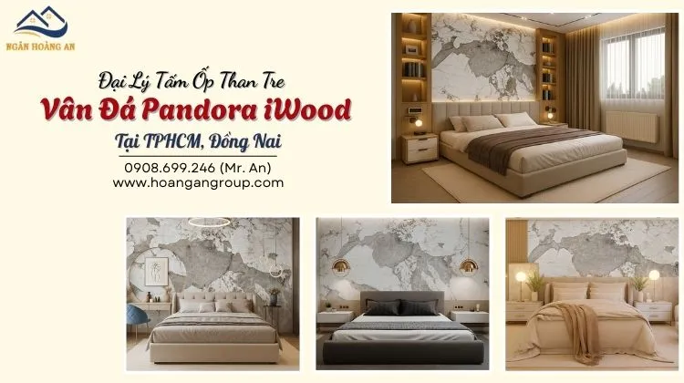 Kho Tấm Ốp Than Tre Vân Đá Pandora iWood Giá Tốt Tại TPHCM, Đồng Nai