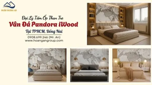 Kho Tấm Ốp Than Tre Vân Đá Pandora iWood Giá Tốt Tại TPHCM, Đồng Nai