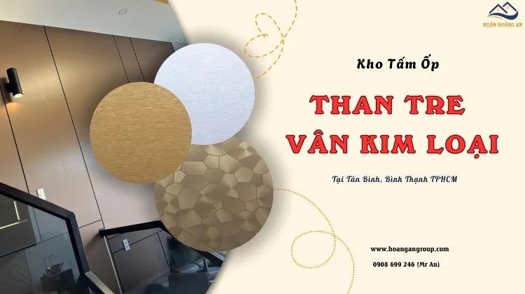 Kho Tấm Ốp Than Tre Vân Kim Loại Tại Tân Bình, Bình Thạnh TPHCM