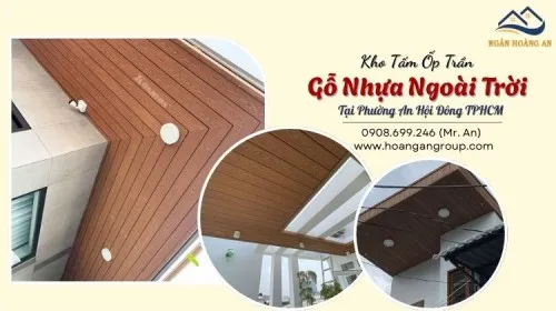 Kho Tấm Ốp Trần Gỗ Nhựa Ngoài Trời Tại Phường An Hội Đông TPHCM