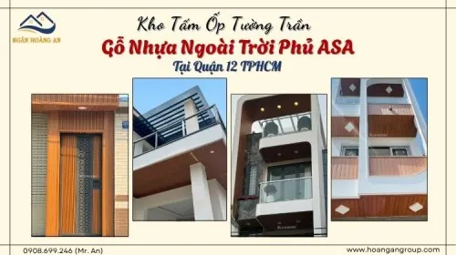 Kho Tấm Ốp Tường Trần Gỗ Nhựa Ngoài Trời Phủ ASA Tại Quận 12 TPHCM