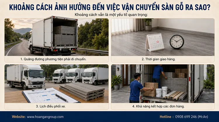 Khoảng Cách Ảnh Hưởng Đến Việc Vận Chuyển Sàn Gỗ Ra Sao?