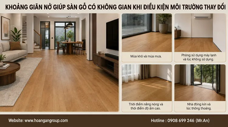 Khoảng Giãn Nở Giúp Sàn Gỗ Có Không Gian Khi Điều Kiện Môi Trường Thay Đổi Khoảng Giãn Nở Giúp Sàn Gỗ Có Không Gian Khi Điều Kiện Môi Trường Thay Đổi