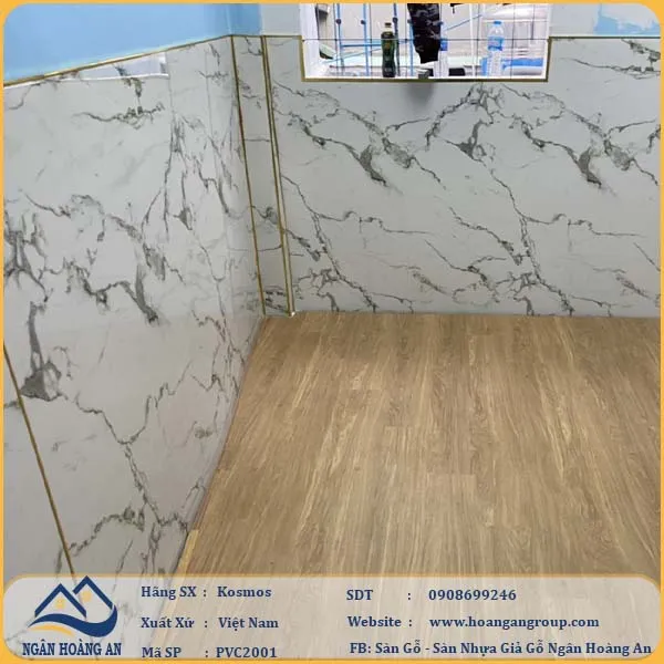 Công Trình Hoàn Thiện Ốp Tường Lamri PVC Giả Đá Cho Phòng Ngủ
