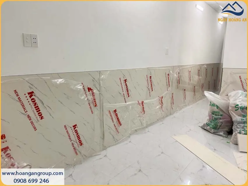 Hình Ảnh Ốp Tường Lamri PVC Giả Đá Sau Khi Hoàn Thiện Hình Ảnh Ốp Tường Lamri PVC Giả Đá Sau Khi Hoàn Thiện