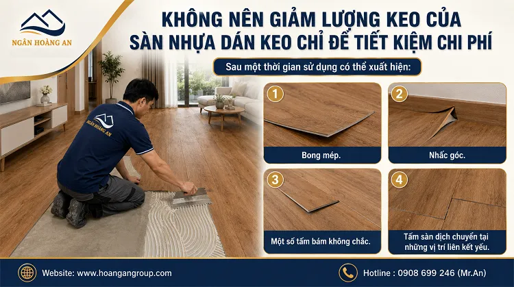 Không Nên Giảm Lượng Keo Của Sàn Nhựa Dán Keo Chỉ Để Tiết Kiệm Chi Phí Không Nên Giảm Lượng Keo Của Sàn Nhựa Dán Keo Chỉ Để Tiết Kiệm Chi Phí